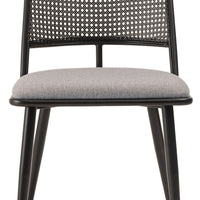 Curve Rattan Chair BK×BE / カーブ ラタン チェア ブラック×ベージュ