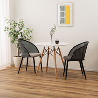 Curve Rattan Chair BK×DGY / カーブ ラタン チェア ブラック×ダークグレー