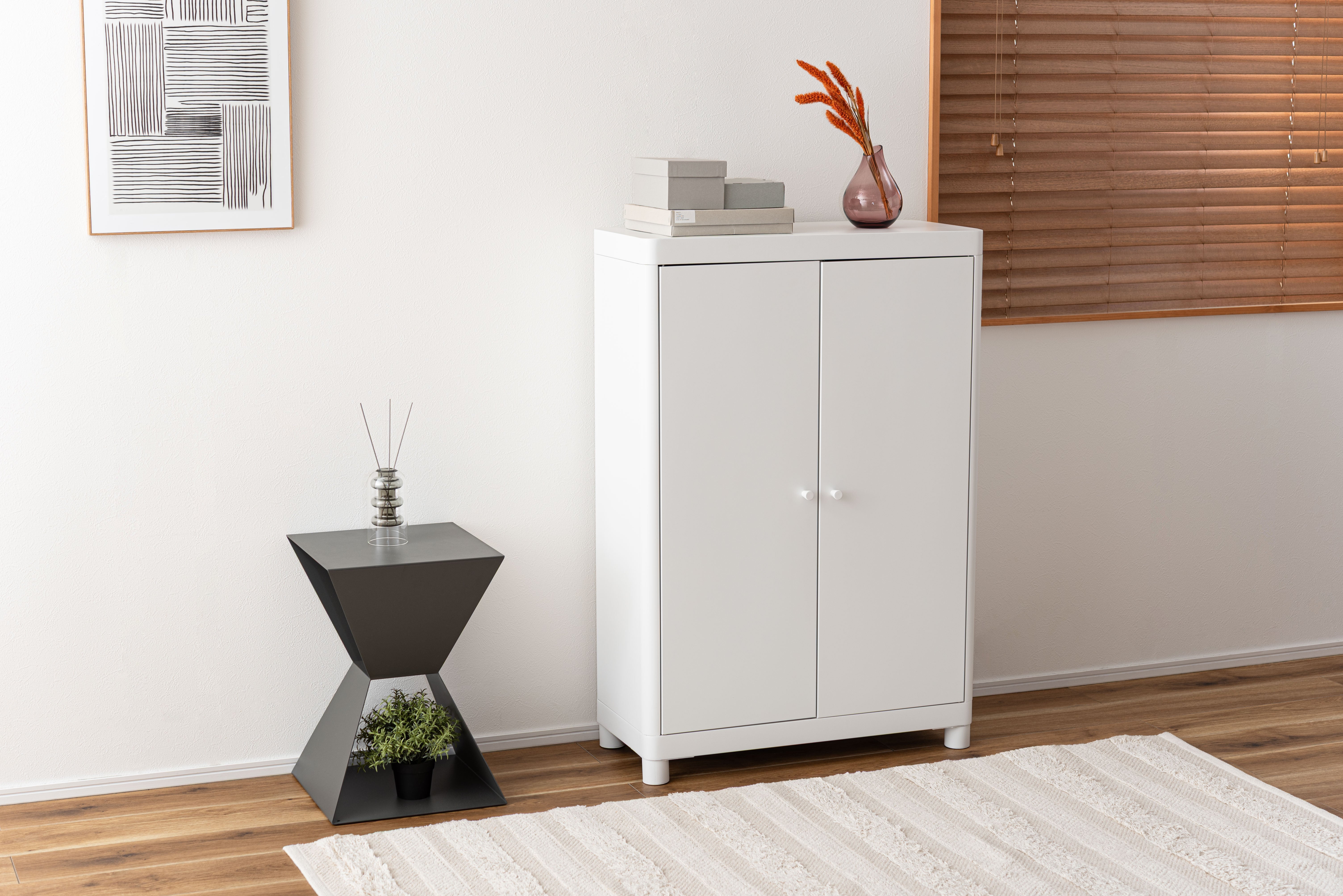 Lokka Steel Cabinet WH / ロッカ スチールキャビネット ホワイト