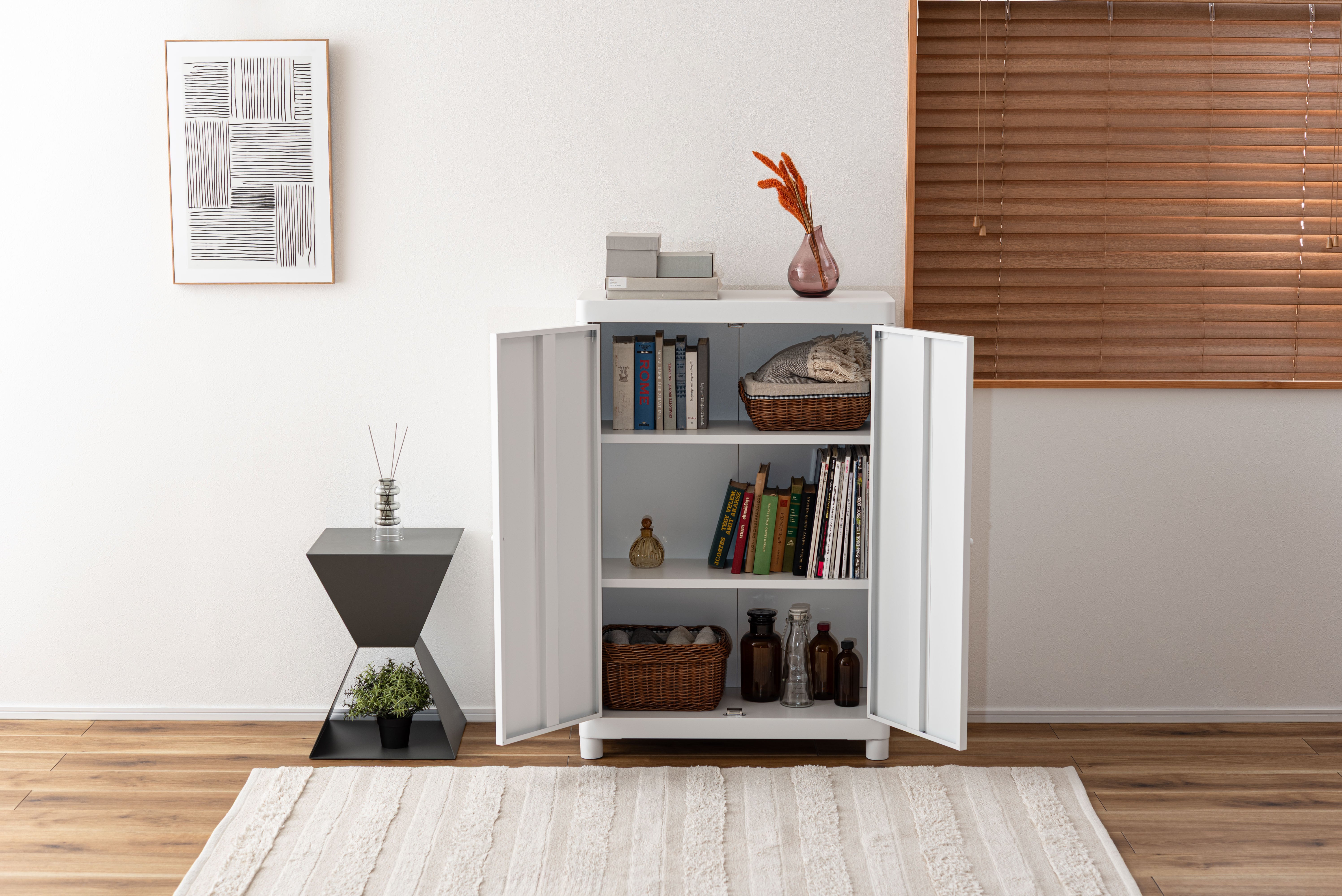 Lokka Steel Cabinet WH / ロッカ スチールキャビネット ホワイト