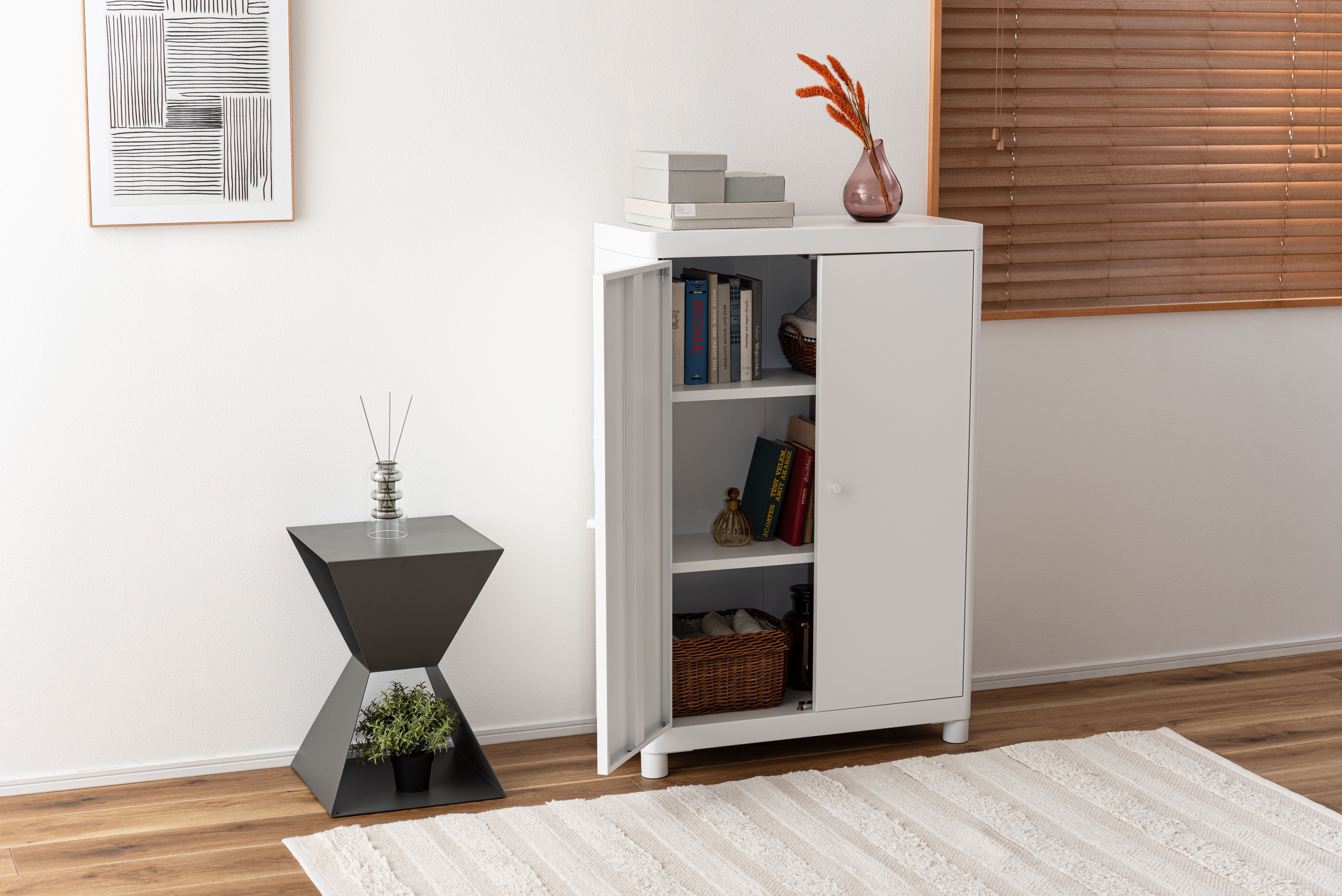 Lokka Steel Cabinet WH / ロッカ スチールキャビネット ホワイト