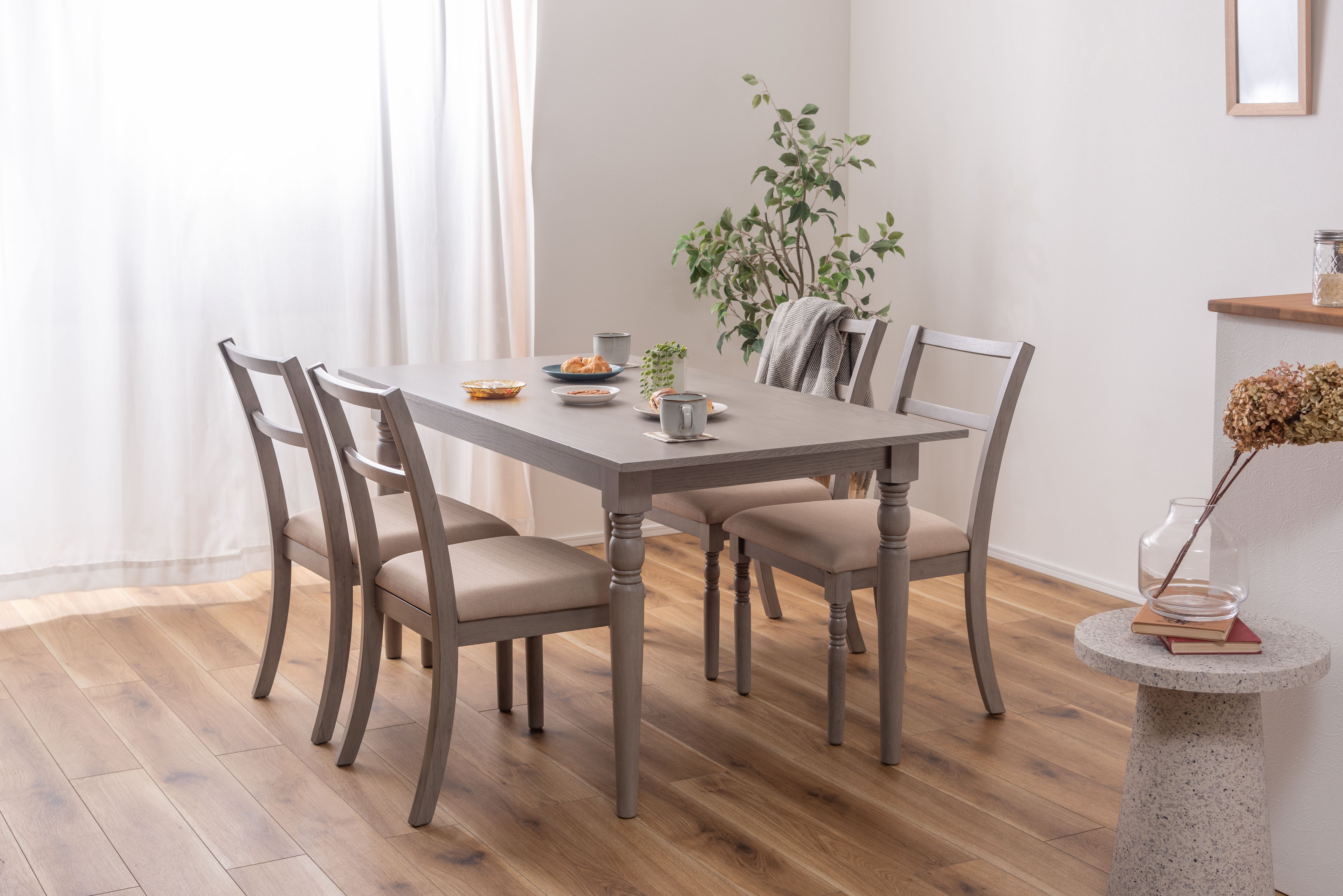 Willow Dining Table GY / ウィローダイニングテーブル グレー