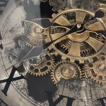 Mechanical Atlas Wall Clock SV/ メカニカル アトラス ウォールクロック シルバー